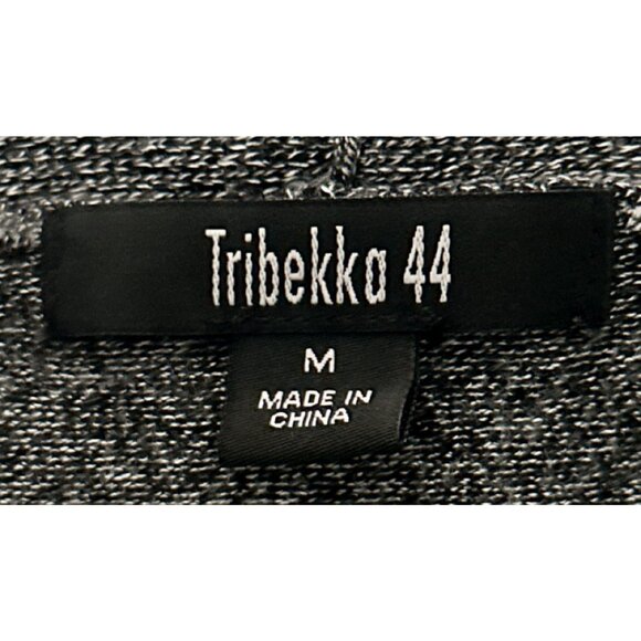 Women's Black w White Tribekka 44 Long Sleeve Cardigan w Pockets - Picture 4 of 5